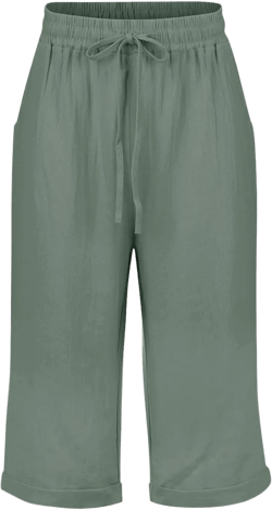 Womens Cotton Linen Bermuda Shorts Elastic Waist Loose Knee Length Summer Beach Shorts Casual Trendy Athletic Shorts 01#ag X-Large