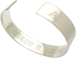 Wide Silver Cuff Bracelet For Men. Solid Sterling Silver Cuff bracelet Mens Personalized Extra Cuff 1/2 inch cuff bracelet Birthday Gift for him