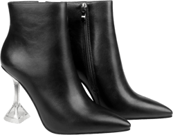 Zzheels Women's Closed Pointed Toe Stilettos Heels Ankle Boots for Autumn Winter Dress Booties