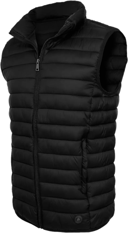 Men's Lightweight Puffer Vest Water-Resistant Golf Outdoor Winter Sleeveless Puffer Vest Black Medium
