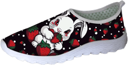 Forchrinse Cartoon Dog Paw Print Bones Women's Walking Shoes Slip-on Athletic Sneakers Non Slip Casual Work Gym Yoga Shoes Lightweight