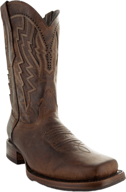 Soto Boots Square Toe Cowboy Boots, Genuine Leather Men's Cowboy Boots, Western Boots For Men H50027 10 Tan