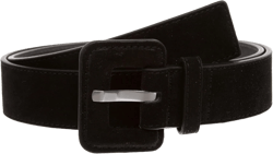 1 1/2" Inch Stitching-Edged Suede Leather Belt at Amazon Women’s Clothing store