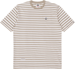 MOONFACE STRIPED COTTON TEE
