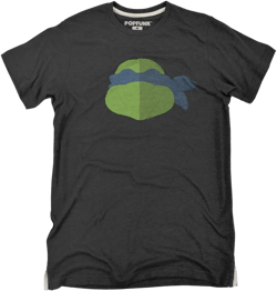 Popfunk Teenage Mutant Ninja Turtles Shredder Face Slim Fit Unisex Adult Triblend Heather T Shirt Medium Leo Face