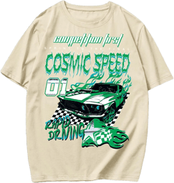 SOLY HUX Men's Graphic Tees Letter Print Vintage T-Shirts Short Sleeve Crewneck Casual Summer Tee Top