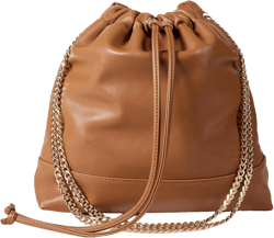 The Drop Women's Nyjah Chain Strap Tote, Cognac, One Size