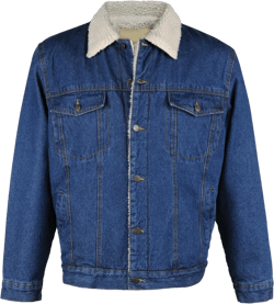 Victory Outfitters Men's Fleece Lined Washed Denim Jacket X-Large Sherpa Lined Medium Blue