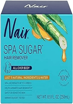Nair Sugar Spa, Wax-Free Natural Sugaring Kit for Women - Body Hair Removal with Natural Ingredients for Legs, Underarms, and Bikini Area, 250mL 8.5 Ounce (Pack of 1)