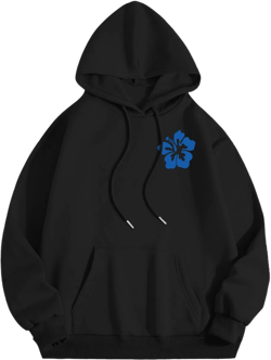 Women Hoodie Hoodies for Women Letter Graphic Print Long Sleeve Oversized Hoodies Drawstring Preppy Teen Girls Sweatshirts with Pockets Graphic Hoodies Black