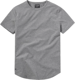 Clothing Men's Premium AO Crew Neck Casual Short Sleeve T-Shirt | Classic Curve Hem | PYCA Pro Soft Fabric XX-Large Heather Grey