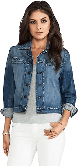 True Religion Bristol Fitted Blue Jean Jacket Size X-Small Blue