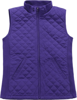 Bienzoe Women Quilted Casual Vest: Lightweight Packable Sleeveless Jacket 3X-Large Purple