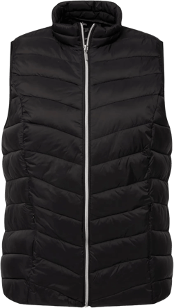 Ulla Popken Womenswear Plus Size Curvy Water Repellent Zip Vest 826556