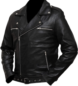Negan Jacket Black Leather Motorcycle Jacket Brando Biker Style Real Leather Small Real Leather - Negan Jacket
