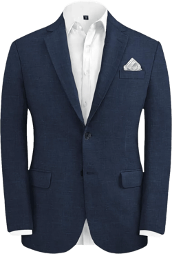 Men's Fashion Casual Slim Fit Linen Blazer Regular fit Jacket Lightweight 2 Button Blazer Sport Coat X-Small Navy