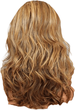 Andongnywell Women's Blonde Long Curly Wavy Wigs Blonde Wig Daily Cosplay Costume Wig with Wig Cap Hairpiece Brown One Size