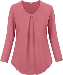 TIYOMI Plus Size Tunic for Women Long Sleeves Tops Flowy Hem Casual Floral Print Fall Winter Loose Fit Shirts XL-5XL 14W-28W #9_ F135_ Wk _ Fen 4X-Large