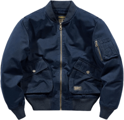 Mens Bomber Jackets Fall Winter Cotton Zip Up Army Lightweight Vintage MA-1 Windbreaker Military Flight Jacket X-Large 01 Navy Blue