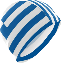 Swimming Cap Flag Unisex Adult Swim Cap Polyester Greece Flag