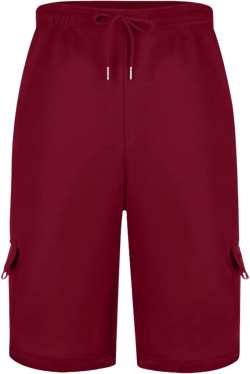 Cargo Shorts for Men Lightweight Multi Pockets Hiking Shorts Elastic Waist Workout Shorts Classic-Fit Athletic Shorts X-Large #02-wine