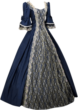 Victorian Ball Gowns for Women 18th Rococo Dress Renaissance Medieval Princess Queen Dresses Gothic Halloween Costume Navy XX-Large