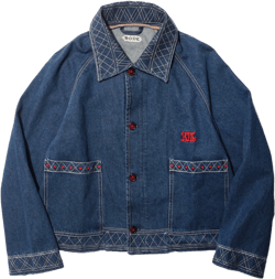 EMBROIDERED DENIM JACKET "INDIGO"