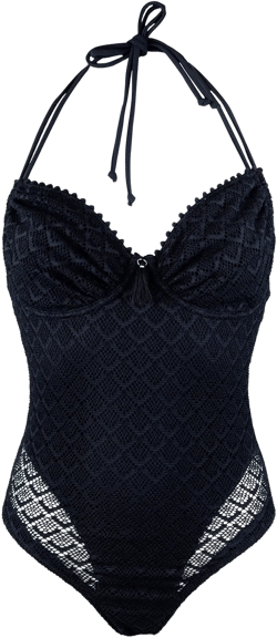 Adjustable Halter V Neck Swimsuit