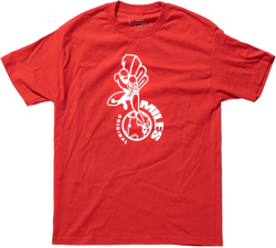 100 Miles Original Logo Red with White Tee