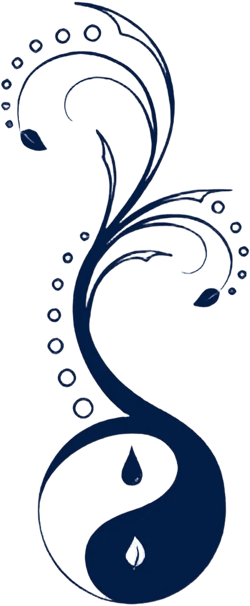 Lasting 1-2 Weeks Flower Juice Temporary Tattoo Ink Semi Permanent for Adults Woman Yin Yang Tatoo Flower Symbol Life Tattoo Bodyart Leaf Navy Blue that Look Real Men Women Chest Neck Arm (4 Sheets)