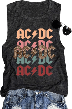 Rock N' Roll Institute Tank Top for Women Retro Country Music Shirt Rock Concert Band Tees Cool Graphic Sleeveless Top XX-Large Dark Gray1