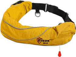 Eyson Inflatable Life Jacket Life Vest Life Ring Belt Pack Waist Bag Automatic Yellow