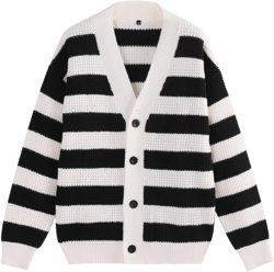 Cardigan Sweaters for Men with Buttons Casual Classical Striped Sweater Long Sleeve Oversized Techwear Comfy Streetwear Fashion Soft Mens Sweater