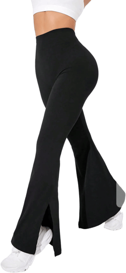 Yefecy High Waist Flare Yoga Pants For Women, Peach Buttock Fitting,Bell Bottoms, Tight Belly And Yoga Shaping