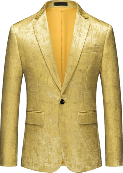 MOGU Mens Floral Tuxedo Blazer Slim Fit Stylish Jacquard Suit Jacket for Wedding Party Prom