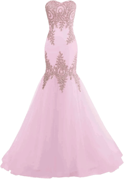 Mermaid Tulle Prom Dresses for Women 2025 Long Lace Appliques Sweetheart Formal Dress Wedding Evening Party Gowns 22 Pink With Train