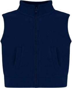 Creative Knitwear Full Zip Polar Fleece Vest 6 Years Navy Blue