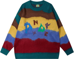 Cute Grunge Sweaters Women Girls, Y2K Harajuku Long Sleeve JK Sweater Pullover Knitted Casual Oversized Casual Jumper X-Large Blue