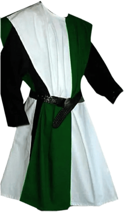 Halloween Costume Mens Cosplay Costume Mens Medieval Knight Tunic Knight Tabard Medieval Dress Renaissance LARP (S-6XL) White/Green Tabard C-60 Medium