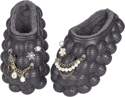 Bubble Slippers for Women Mens,Mukinrch Massage Bubble Slippers, Fuzzy House Slippers,Funny Spa Cloud Slides Slippers Soft Pillow Stress Relief Slide Gym Bedroom Indoor Outdoor Shoes with Plush Lining