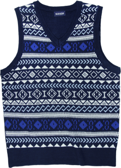 Boys Jacquard Sweater Vest (SV-670 Boys))