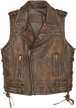 Leather Vest, Vintage Brown Leather Vest, Leather Vest For Bikers, Motorcycle Biker Vest, Customized Original Leather Vest/Waistcoat