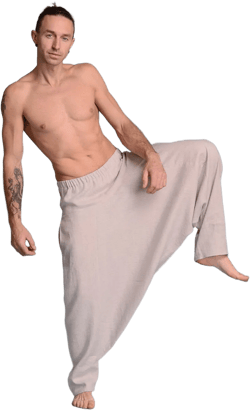 HODU Unisex - Men&#39;s Women&#39;s Wide Leg Linen Trousers, Custom Size Natural Linen Harem Pants, Petite, Plus Size, Tall, Flax Linen Clothing