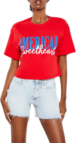 American Sweetheart Cropped Tee