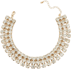 Tiered Rhinestone Choker Necklace