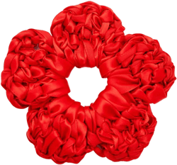 Floral Crochet Scrunchie