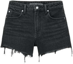 Bite High Rise Denim Short With Logo Pocket