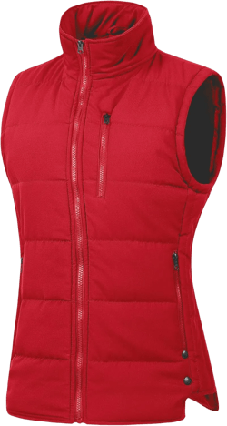 Chrisuno Women's Winter Vests Outerwear Lightweight Quilted Puffer Utility Vest XX-Large Red