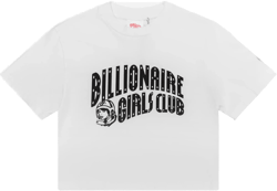 Womens Classic Curve Logo Cropped Tee