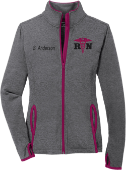 RN Jacket, Nurse Personalized, Monogram Jacket, Custom Medical Gifts, Graduation Gift, Embroidered Ladies Coat 4